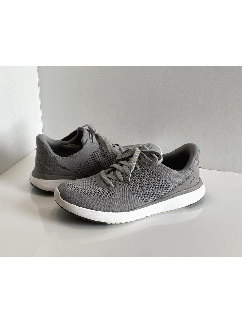 Kizik Lima Hands Free Slip On Shoes Sneaker Gray Knit Size Men 7.5W/Women 9 Wide